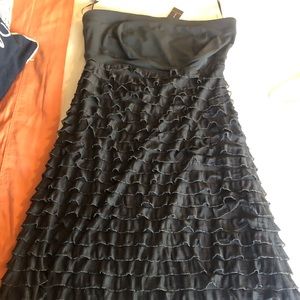 Gray, Ruffle Dress from the Limited